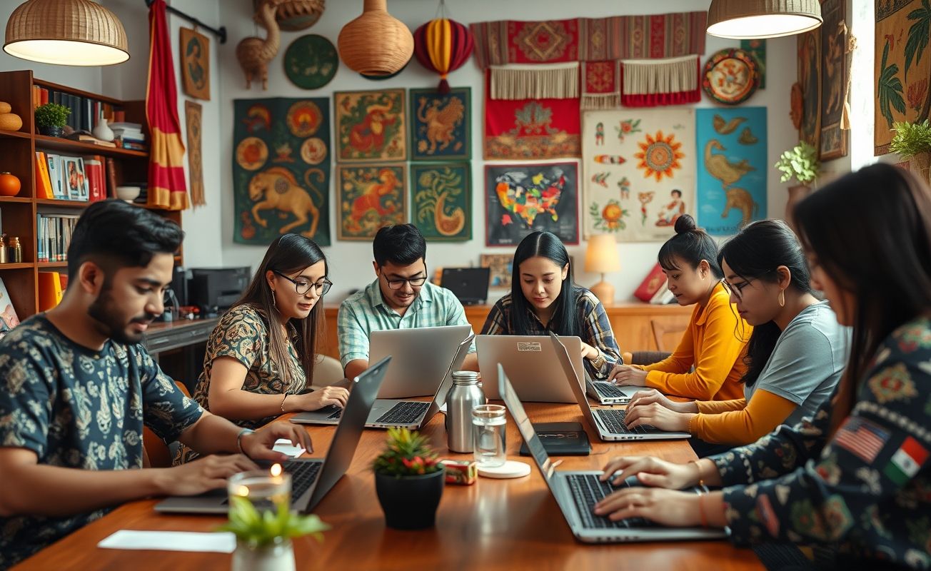 Nômades digitais em ambiente multicultural