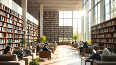 Biblioteca para nômades digitais trabalharem remotamente
