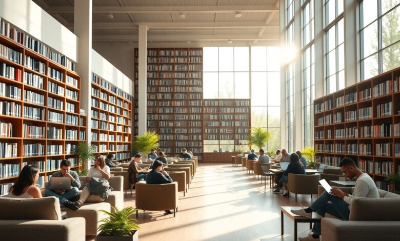 Bibliotecas Nômades Digitais: Onde Trabalhar com Silêncio e Wi-Fi Grátis - Web Nômade Digital Biblioteca para nômades digitais trabalharem remotamente