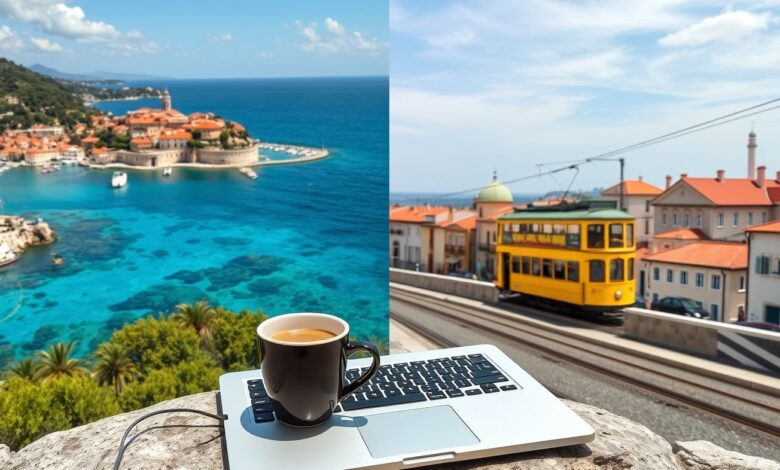Croácia vs Portugal: Qual Melhor para Nômades em 2025 - Web Nômade Digital Croácia vs Portugal para nômades digitais