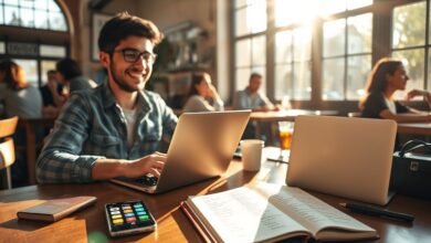 Nômade digital aprendendo idiomas em viagem
