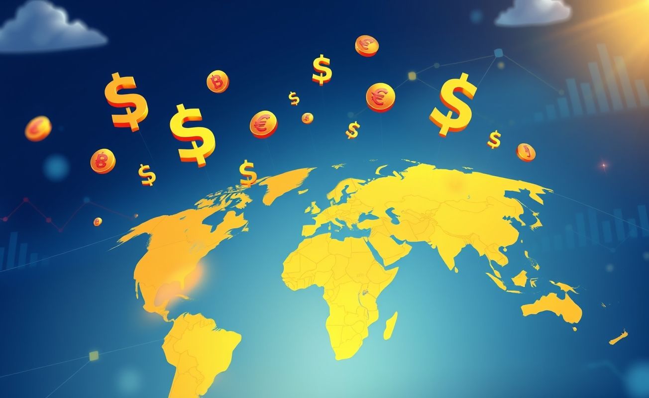 Investimento em moedas internacionais diversificadas