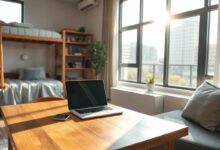 Espaço de trabalho em hospedagem com desconto para nômades digitais