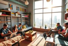Hostel aconchegante para nômades digitais