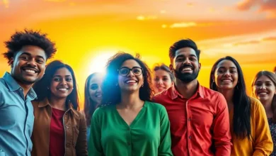 Grupo de futuros empreendedores prontos para o sucesso.