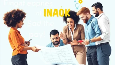 Grupo de empreendedores trabalhando juntos.