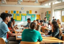 Grupo de empreendedores em um workshop, simbolizando a importância da mentoria.