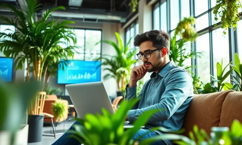 10 Estratégias para Aumentar a Lucratividade do Seu Negócio Digital - Web Nômade Digital Cenário inspirador de um nômade digital