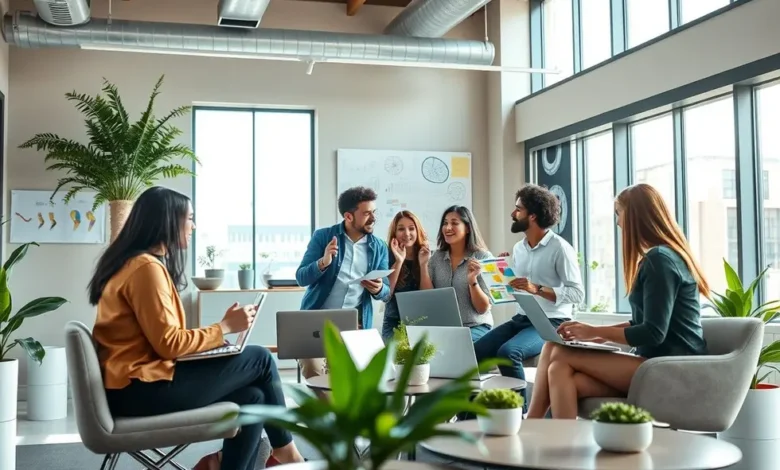 7 Estratégias para Aumentar a Lucratividade da Sua Empresa Imediatamente - Web Nômade Digital Grupo de empreendedores colaborando em estratégias de negócios.