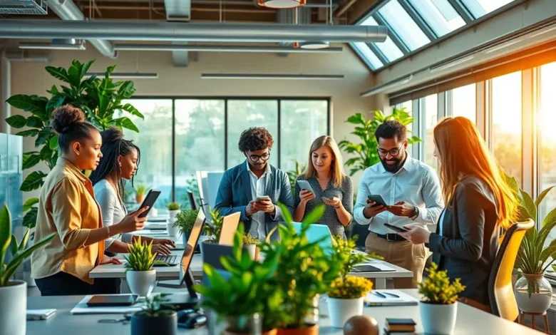 Imagem mostrando a diversidade e inovação no empreendedorismo sustentável.