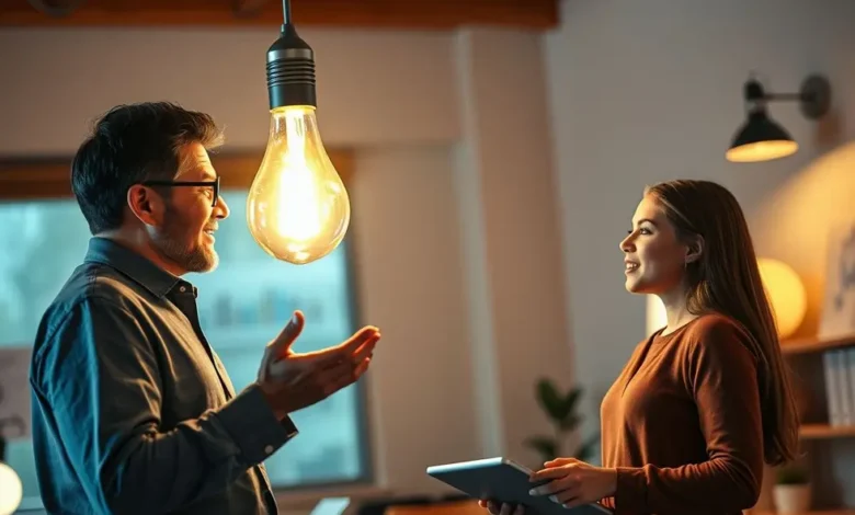 7 Estratégias comprovadas para criar uma mentoria empresarial de alto impacto - Web Nômade Digital Representação da relação de mentoria entre um mentor e um aprendiz.