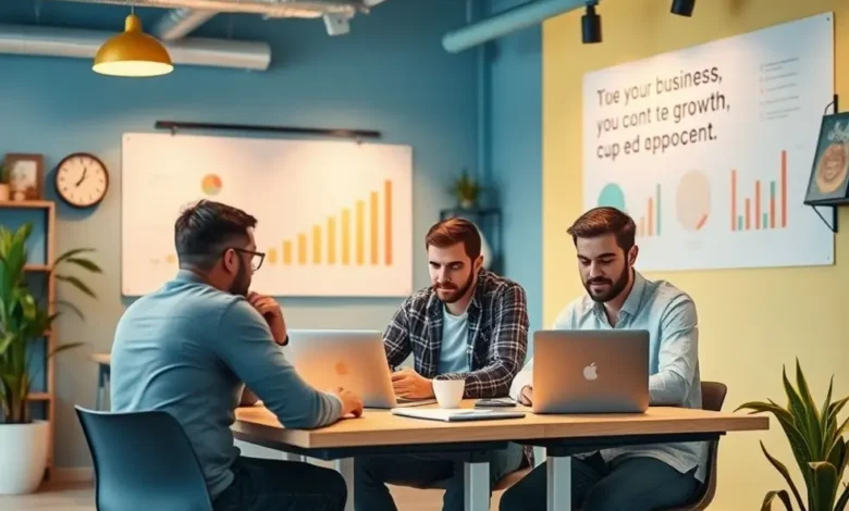 Espaço de trabalho colaborativo para empreendedores e nômades digitais.