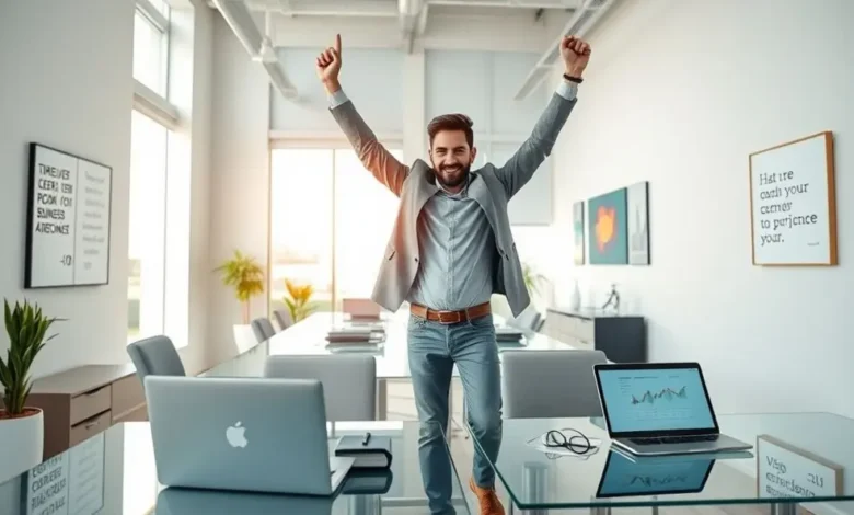 7 Estratégias Comprovadas para Aumentar a Lucratividade de Negócios Online - Web Nômade Digital Empreendedor desfrutando do sucesso após implementar estratégias lucrativas.