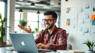 Freelancer gerenciando sua agenda de clientes ativamente.