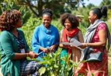 Empreendedores de negócios verdes colaborando para um futuro sustentável.