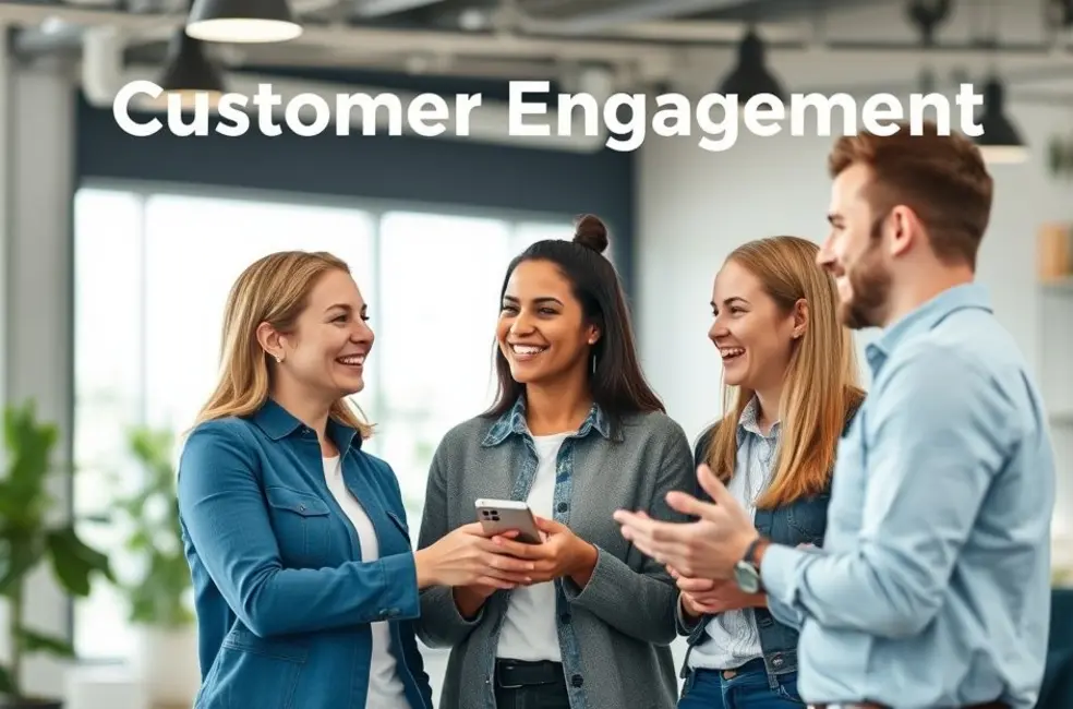 Clientes satisfeitos interagindo com um freelancer.