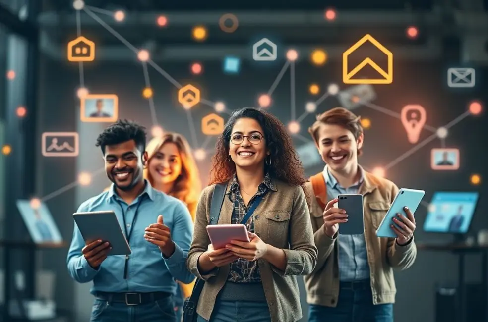Imagem que retrata empreendedores digitais em busca de novos clientes.