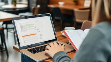 Freelancer trabalhando em estratégias para crescimento de clientela.