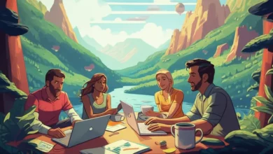 Capa sobre crescimento sustentável para negócios.
