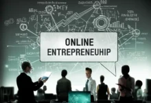 Imagem inspiradora de indivíduos envolvidos com o empreendedorismo online.