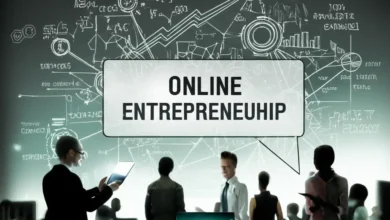 Imagem inspiradora de indivíduos envolvidos com o empreendedorismo online.