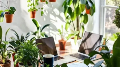 Espaço de trabalho acolhedor para aspirantes a empreendedores.