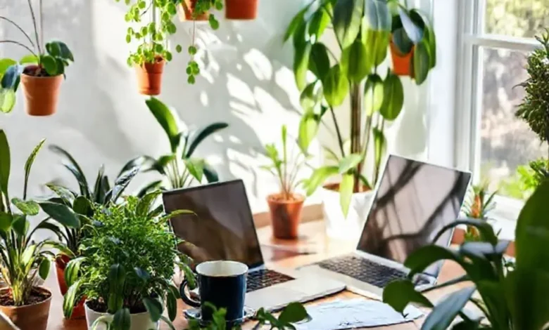 Espaço de trabalho acolhedor para aspirantes a empreendedores.