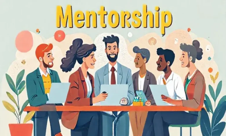 Imagem dinâmica representando o conceito de mentoria entre empreendedores.