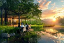 Imagem representando a harmonia entre o empreendedorismo digital e práticas sustentáveis.