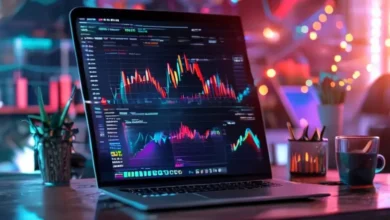 Espaço de trabalho dinâmico para negócios online.