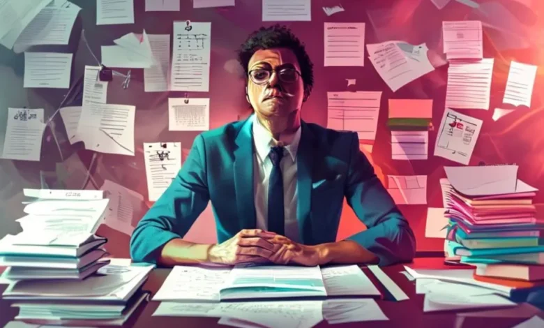 Empreendedor organizando sua agenda para lotar de clientes.