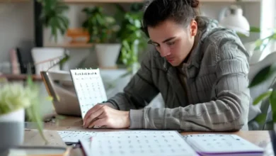 Profissional freelancer trabalhando em um escritório arrumado.