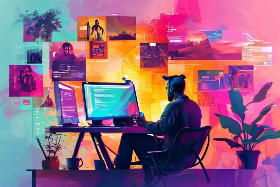 7 Estratégias de Gestão Estratégica para Aumentar Seus Lucros - Web Nômade Digital Um nômade digital trabalhando em diferentes locais.