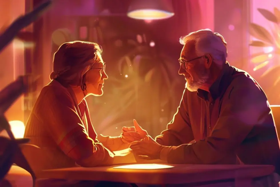 Sessão de mentoria entre um mentor e um mentorado.