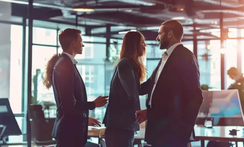 Mentor orientando mentee em conceito empresarial complexo.