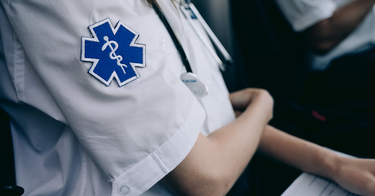 Como Viver e Trabalhar em Fazendas Orgânicas pelo Mundo - Web Nômade Digital Paramedics in uniform work with medical charts inside an ambulance.