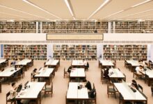 a large library filled with lots of books
