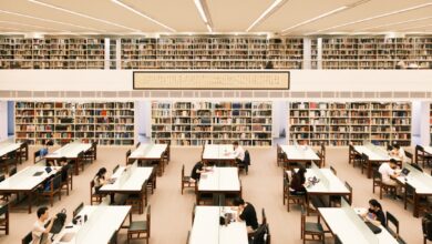 a large library filled with lots of books
