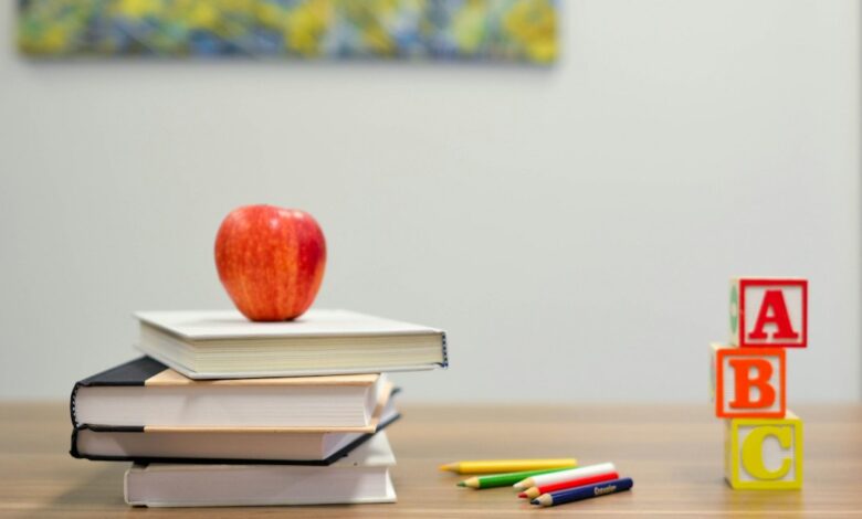 Como Construir uma Renda Passiva com Educação Online para Nômades - Web Nômade Digital red apple fruit on four pyle books